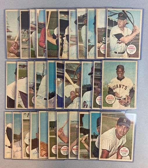1967 Topps Baseball Poster Complete Set + 10 Duplicates