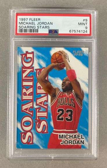 1997 Fleer Soaring Stars Michael Jordan #9 PSA 9