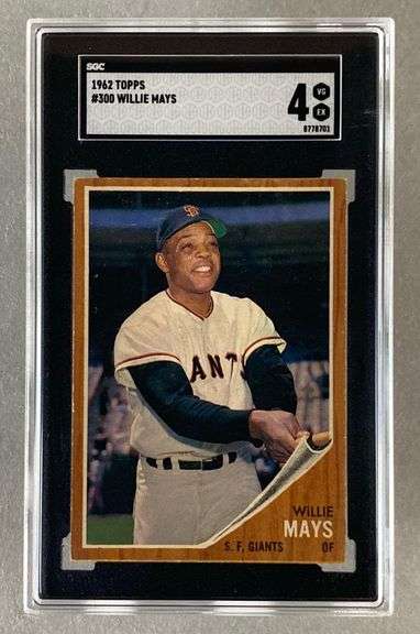 1962 Topps Willie Mays #300 SGC 4