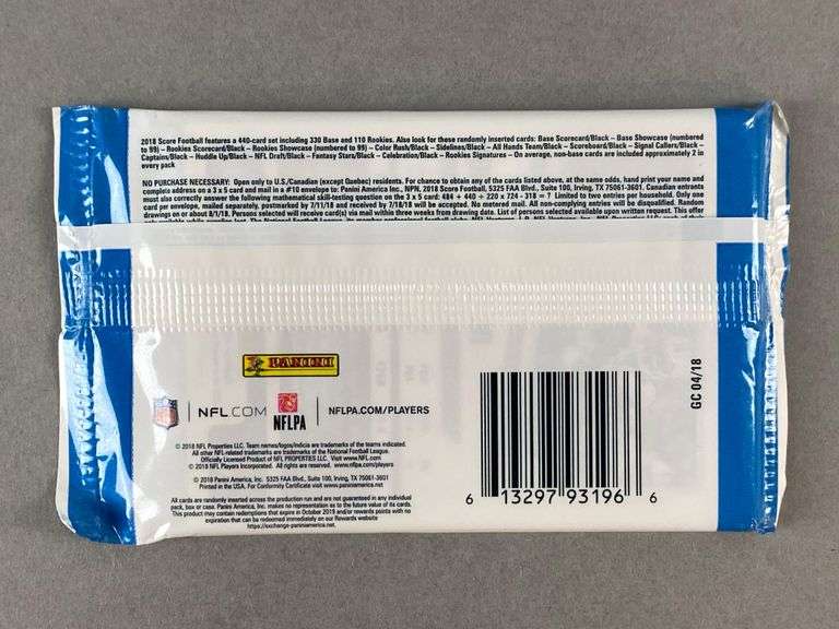7 - 2018 Score Football Retail Packs