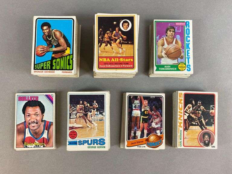 250+ 1970s Topps Basketball Cards with HOFs, Stars and Rookies