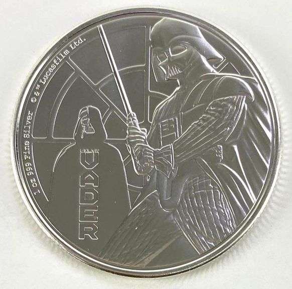2022 $2 NIUE Darth Vader 1oz. .999 Fine Silver