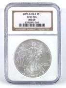 2006 Box 26 US Mint Silver American Eagle .999 Fine Silver NGC MS69