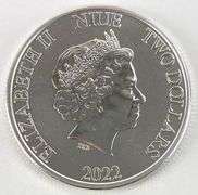 2022 $2 NIUE Darth Vader 1oz. .999 Fine Silver