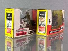 Group of 2 Britains LTD Harley-Davidson and B.M.W. Die-Cast Motorcycles