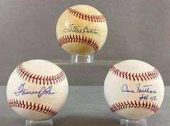 3 - Signed Official MLB Rawlings Baseballs
