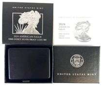 2024 US Mint Proof Silver Eagle in Box with Papers