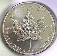 2011 Canada Maple Leaf 1 oz .9999 Fine Silver