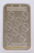 RARE HTF Johnson Matthey Republic National Bank of New York 1 oz .999 Fine Silver Bar