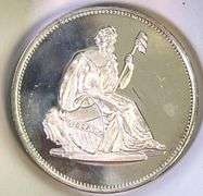 Awesome Vintage Seated Liberty 1 oz .999 Fine Silver Rounds