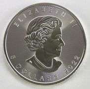 2022 Canada Maple Leaf 1oz. 9999 Fine Silver