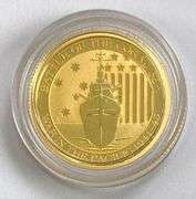 2014 $15 Australia War in the Pacific Battle of The Coral Sea 1/10thoz. 9999 Fine Gold