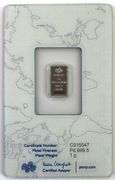 PAMP Lady Fortuna 1 Gram .9995 Fine Palladium Bar in Plastic Assay