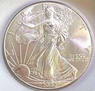 2002 US Mint American Silver Eagle .999 Fine