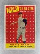 1958 Topps Mickey Mantle All-Star #487