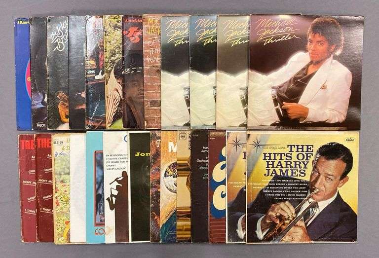 Group of 70+ Vintage Vinyl Records Including Michael Jackson and More ...