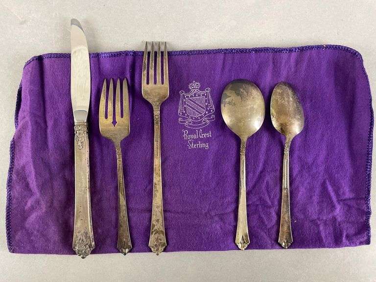Group of Royal Crest Sterling Silver Flatware - Matthew Bullock Auctioneers