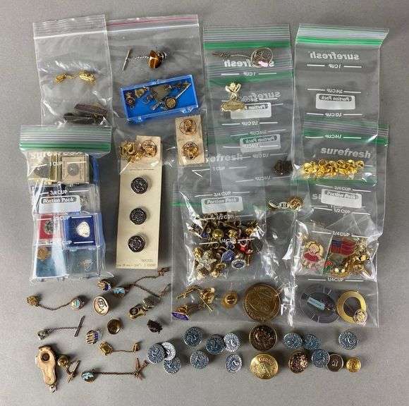 Large Group of Assorted Pins and More - Matthew Bullock Auctioneers