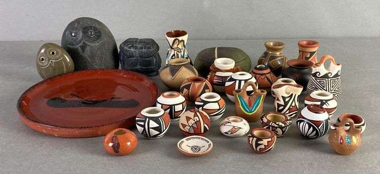 Group of Miniature Native American Pottery and More - Matthew Bullock ...