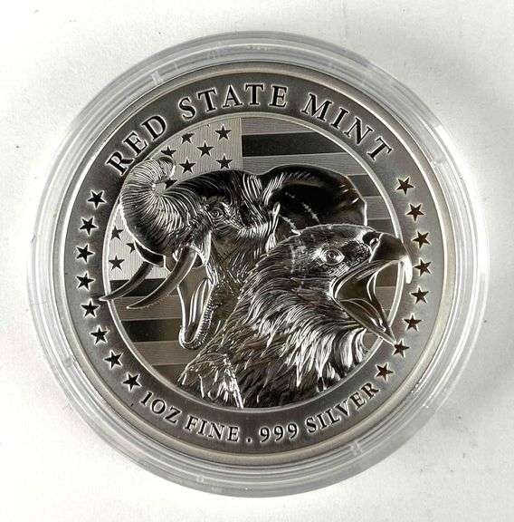 Red State Mint 1 Oz of .999 Fine Silver Round