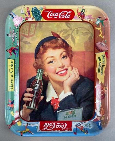 Vintage Coca-Cola Metal Advertising Tray