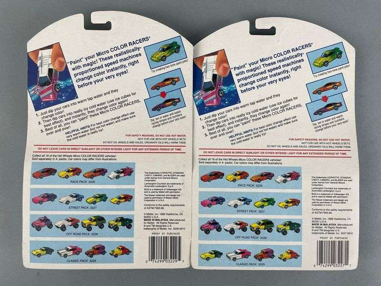 Group of 2 Mattel Hot Wheels Micro Color Racers - Matthew Bullock ...