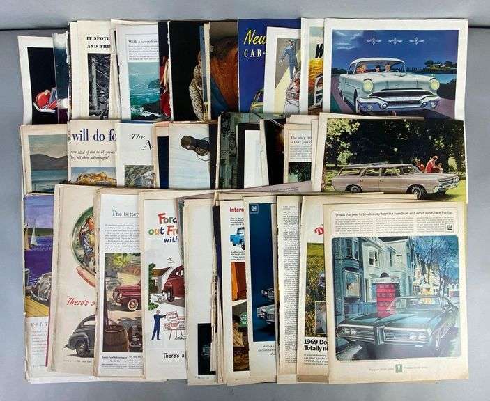 Large Group of Automobile Advertising Ephemera - Matthew Bullock ...