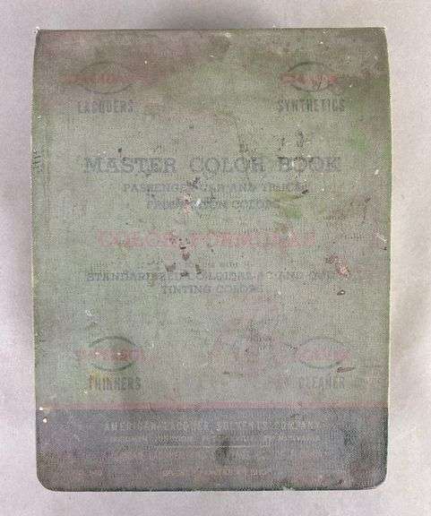Master Production Color Formula Book - Matthew Bullock Auctioneers