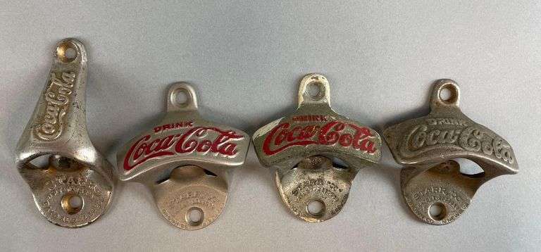 Group of 4 Starr Coca-Cola Metal Advertising Bottle Openers