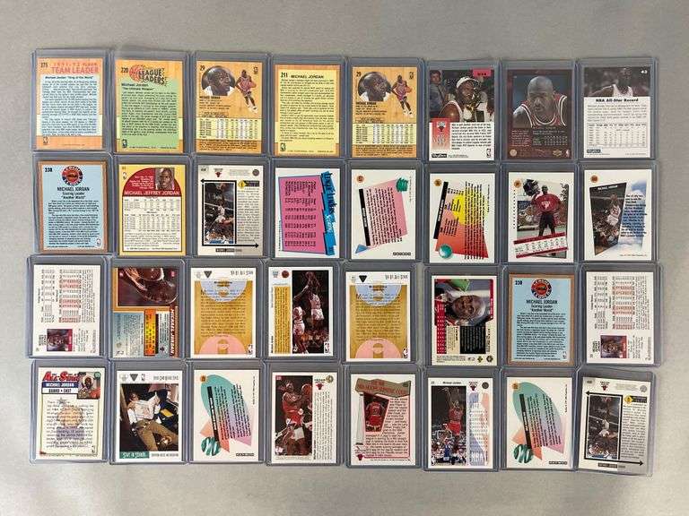 32 - Michael Jordan Cards with Inserts - Matthew Bullock Auctioneers