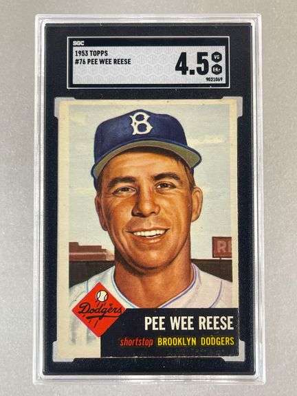 1953 Topps Pee Wee Reese #76 SGC 4.5