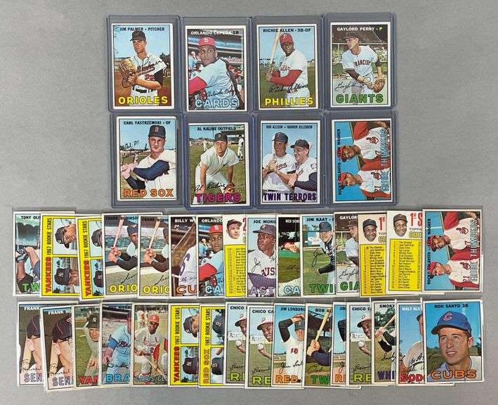 39- 1967 Topps Baseball Cards with HOFs, Stars, and Rookies
