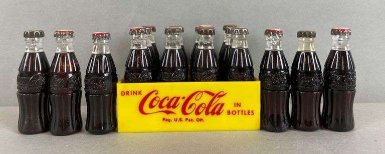 Group of Vintage Coca-Cola Miniature Advertising Bottle Lighters