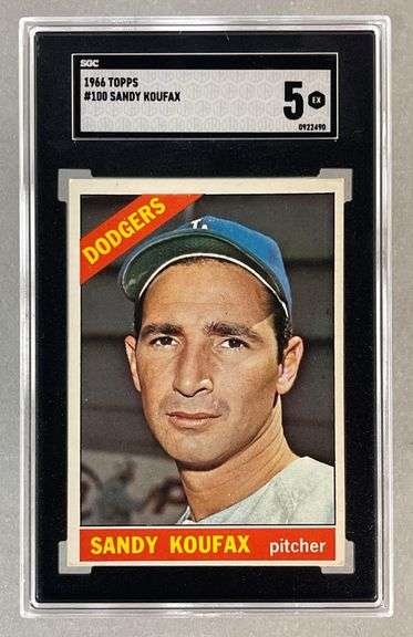 1966 Topps Sandy Koufax #100 SGC 5