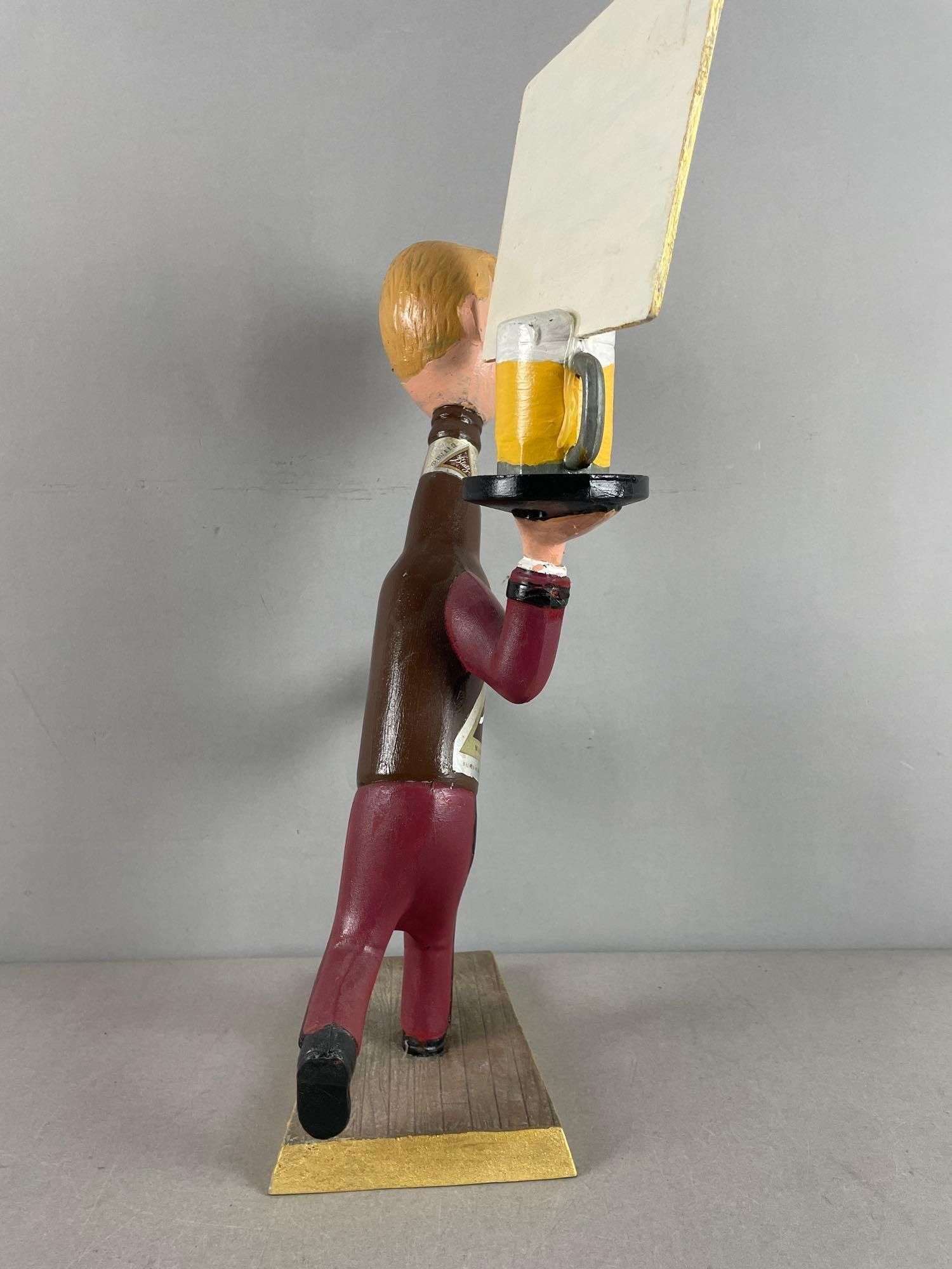 Repainted Vintage Blatz Beer Bottle Waiter Advertising Metal