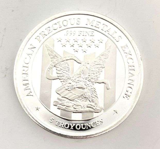 APMEX Eagle 5 oz .999 Fine Silver Round