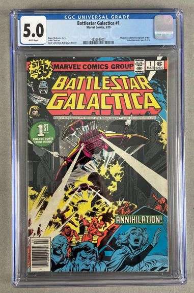 CGC Graded Marvel Comics Battlestar Galactica No. 1 - Matthew Bullock ...