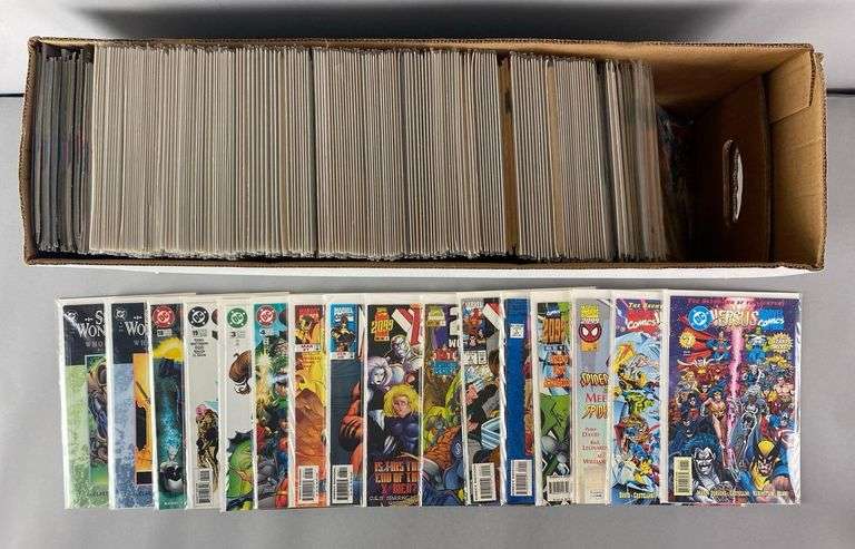 Long Box of Marvel / DC Comic Books - Matthew Bullock Auctioneers
