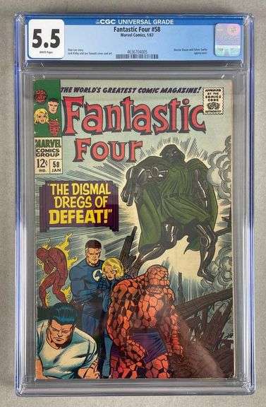 CGC Graded Marvel Comics Fantastic Four No. 58