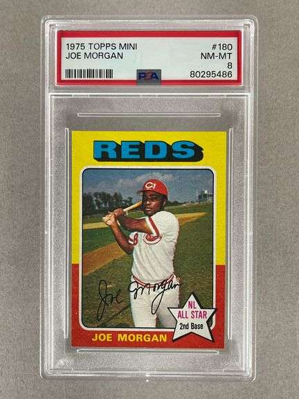 1975 Topps Mini Joe Morgan #180 PSA 8