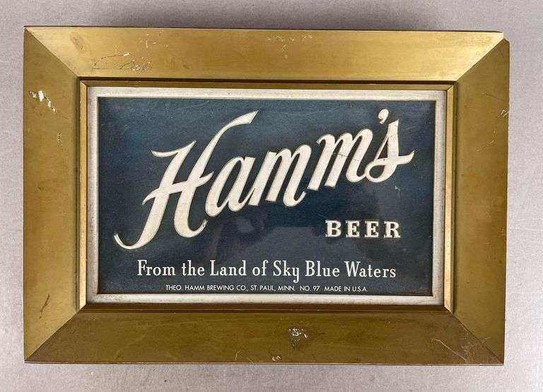 Vintage Hamm's Beer Raised Letter Advertising Sign
