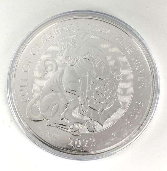 2023 Great Britain 10 Pound Bill of Clarence 10 oz .999 Fine Silver Coin