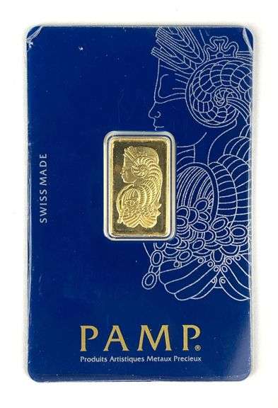 PAMP Suisse Lady Fortuna 5 Gram .999 Fine Gold Ingot/ Bar