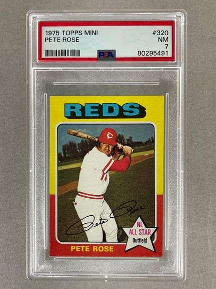 1975 Topps Mini Pete Rose #320 PSA 7