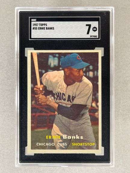 1957 Topps Ernie Banks #55 SGC 7