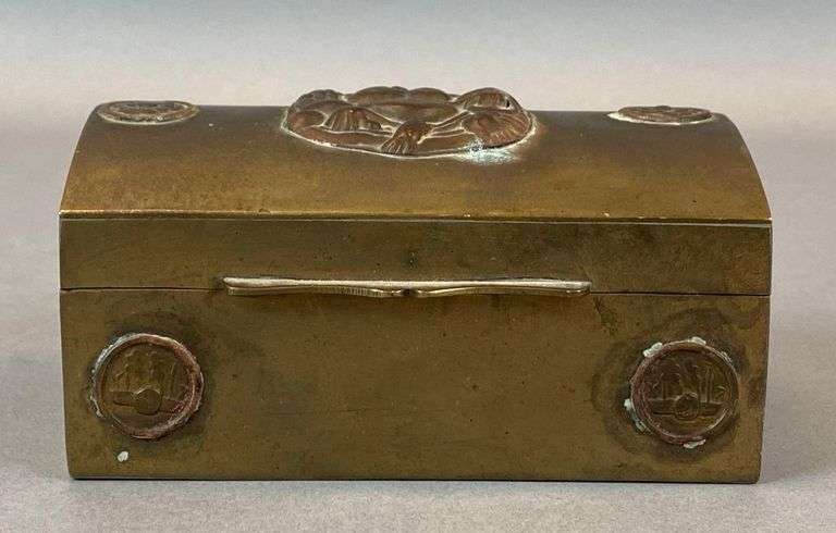 Chinese Brass Buddha Box