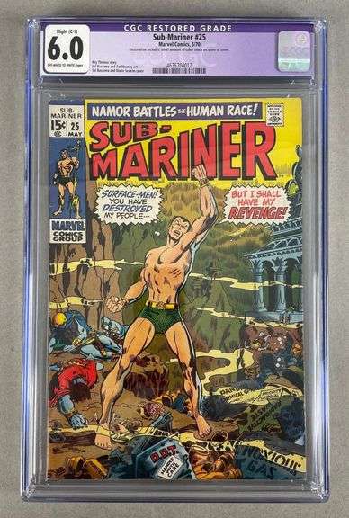 CGC Graded Marvel Comics Sub-Mariner No. 25