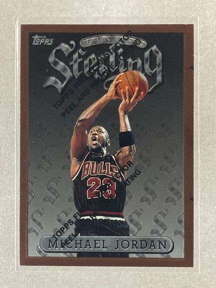 1996 Topps Finest Sterling Bronze Michael Jordan #50