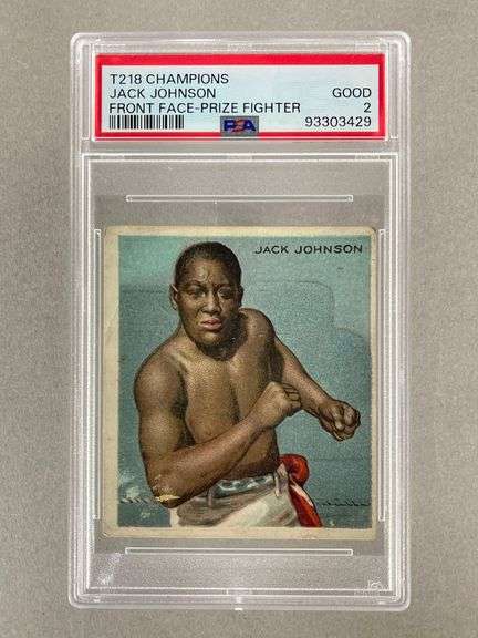 T218 Champions John Johnson, Front Face - Prize Fighter PSA 2
