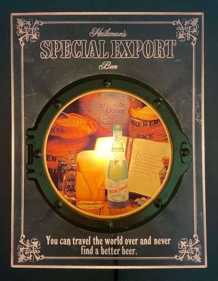 Vintage Special Export Light-Up Advertising Sign